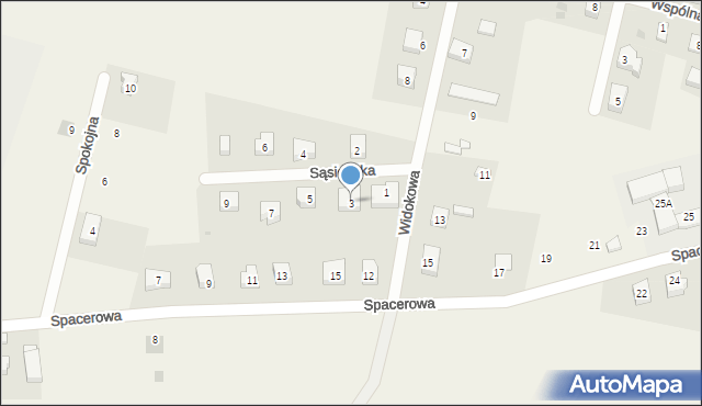 Nowy Klincz, Sąsiedzka, 3, mapa Nowy Klincz