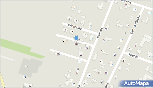 Ostrów Mazowiecka, Sadowa, 41b, mapa Ostrów Mazowiecka
