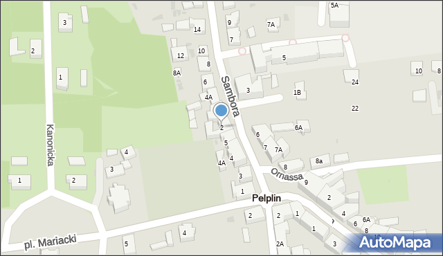 Pelplin, Sambora, 2, mapa Pelplin