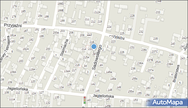 Piekary Śląskie, Sadowskiego Jana, gen., 2a, mapa Piekary Śląskie