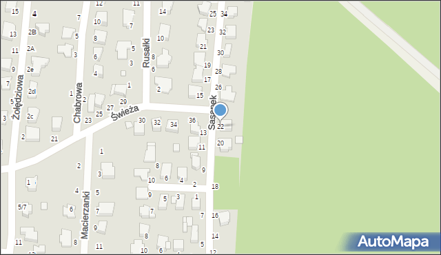 Piotrków Trybunalski, Sasanek, 22, mapa Piotrków Trybunalski