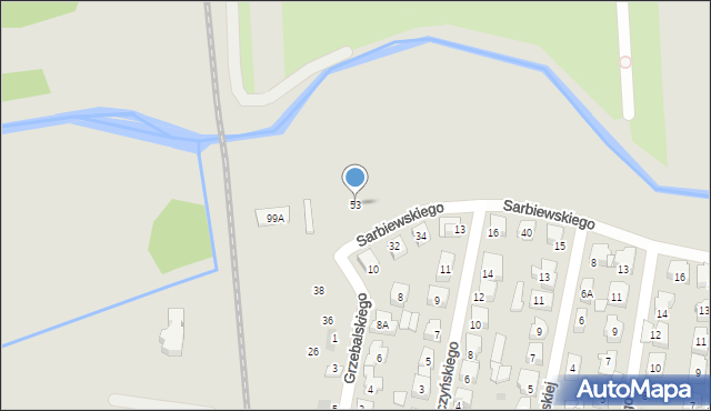 Płońsk, Sarbiewskiego Macieja Kazimierza, ks., 53, mapa Płońsk