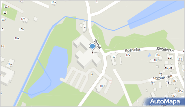 Poznań, Sarnia, 2, mapa Poznania