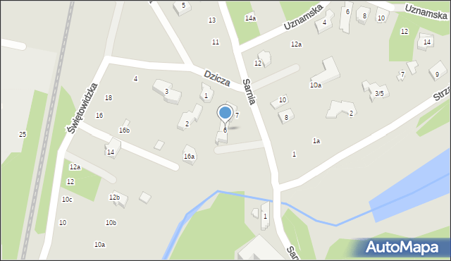 Poznań, Sarnia, 6, mapa Poznania