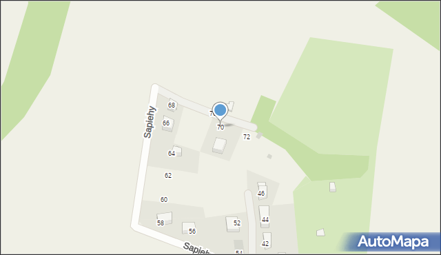 Prusy, Sapiehy Adama Stefana, ks. kard., 70, mapa Prusy