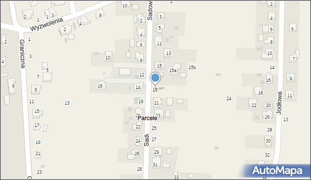Przecieszyn, Sadowa, 19, mapa Przecieszyn