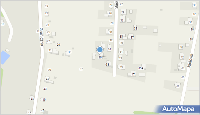 Przecieszyn, Sadowa, 36, mapa Przecieszyn