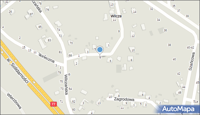 Przemyśl, Sadowa, 4, mapa Przemyśla