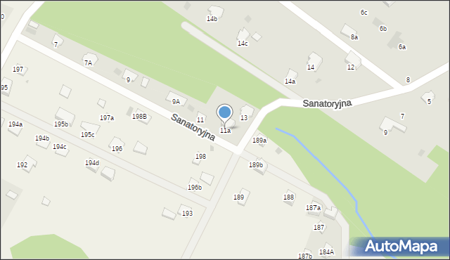 Przemyśl, Sanatoryjna, 13a, mapa Przemyśla