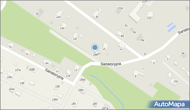 Przemyśl, Sanatoryjna, 14a, mapa Przemyśla