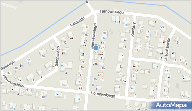 Pułtusk, Sarbiewskiego Macieja Kazimierza, ks., 22a, mapa Pułtusk