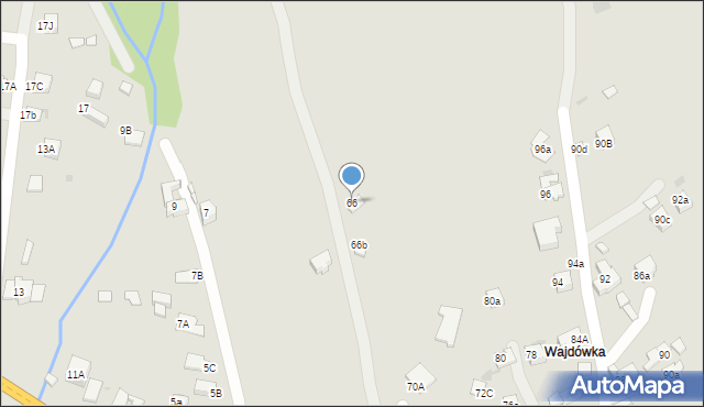 Rabka-Zdrój, Sądecka, 66, mapa Rabka-Zdrój