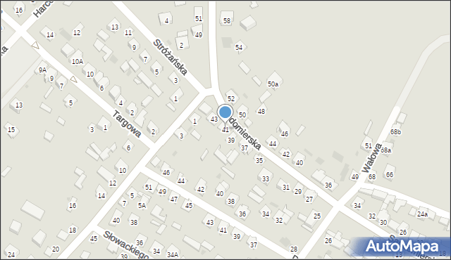 Rudnik nad Sanem, Sandomierska, 41, mapa Rudnik nad Sanem