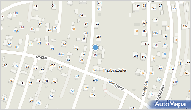 Rzeszów, Sanocka, 15, mapa Rzeszów