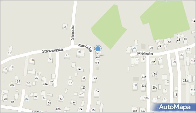 Rzeszów, Sanocka, 9/3, mapa Rzeszów