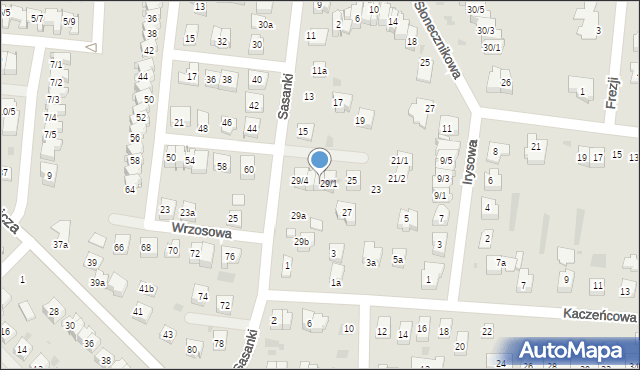 Rzeszów, Sasanki, 29/2, mapa Rzeszów
