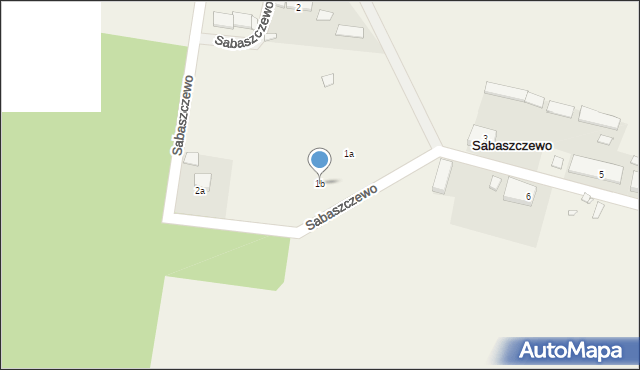 Sabaszczewo, Sabaszczewo, 1b, mapa Sabaszczewo