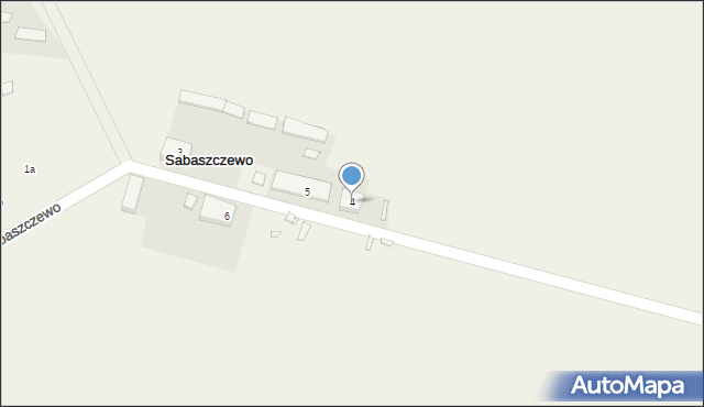 Sabaszczewo, Sabaszczewo, 4, mapa Sabaszczewo