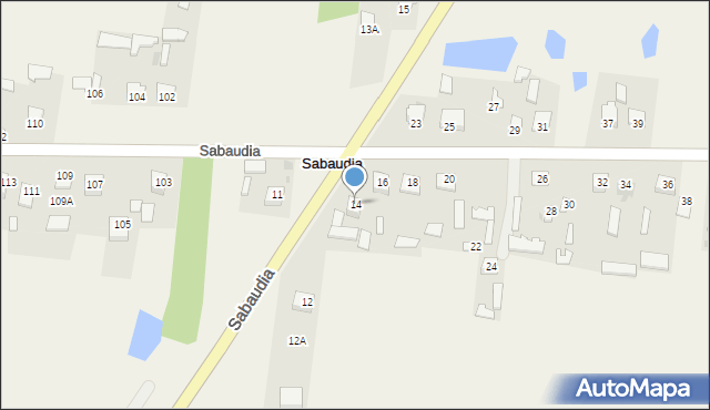 Sabaudia, Sabaudia, 14, mapa Sabaudia