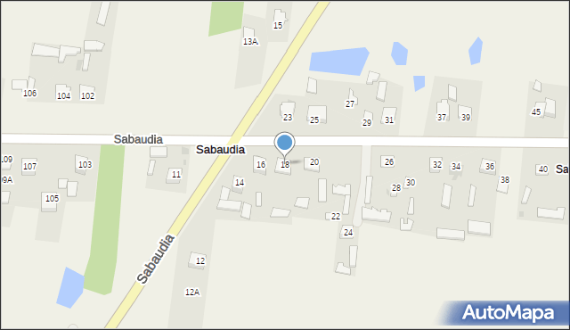 Sabaudia, Sabaudia, 18, mapa Sabaudia