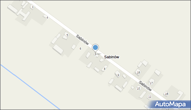 Sabinów, Sabinów, 7, mapa Sabinów