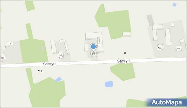 Saczyn, Saczyn, 64, mapa Saczyn