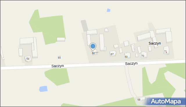 Saczyn, Saczyn, 66, mapa Saczyn