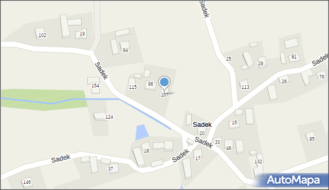 Sadek, Sadek, 107, mapa Sadek