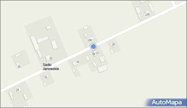 Sadki, Sadki, 34, mapa Sadki