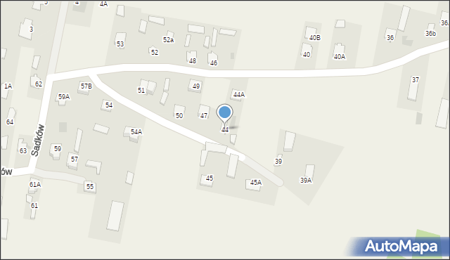 Sadków, Sadków, 44, mapa Sadków