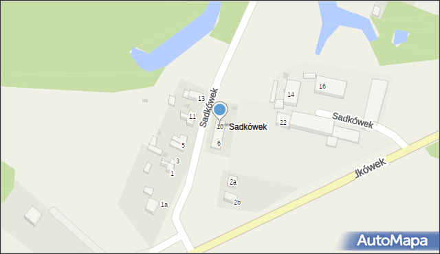 Sadków, Sadkówek, 10, mapa Sadków