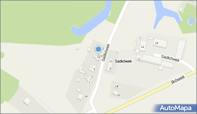 Sadków, Sadkówek, 11, mapa Sadków