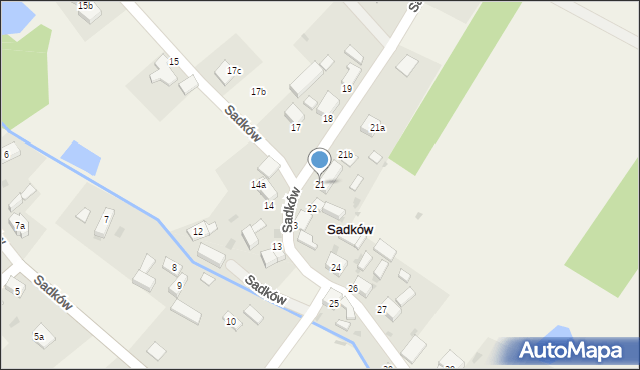 Sadków, Sadków, 21, mapa Sadków