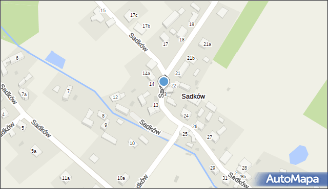 Sadków, Sadków, 23, mapa Sadków