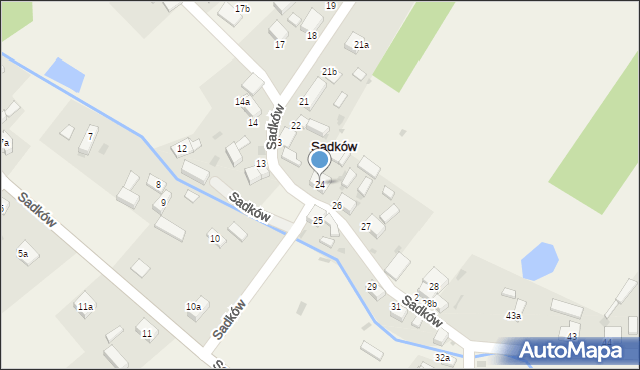 Sadków, Sadków, 24, mapa Sadków