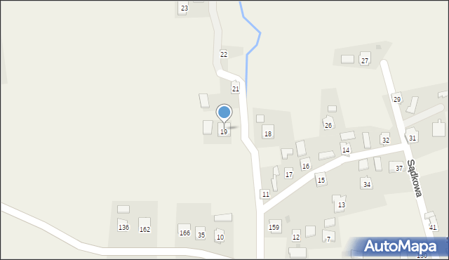 Sądkowa, Sądkowa, 19, mapa Sądkowa