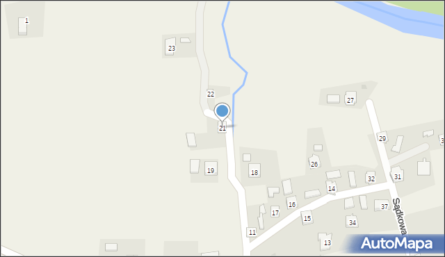 Sądkowa, Sądkowa, 21, mapa Sądkowa