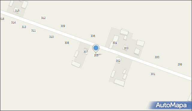 Sadkowice, Sadkowice, 305, mapa Sadkowice