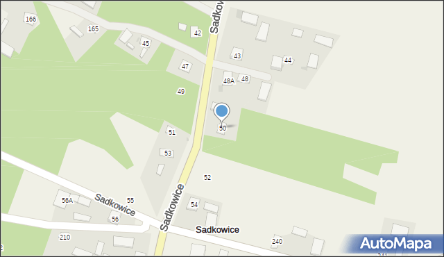 Sadkowice, Sadkowice, 50, mapa Sadkowice