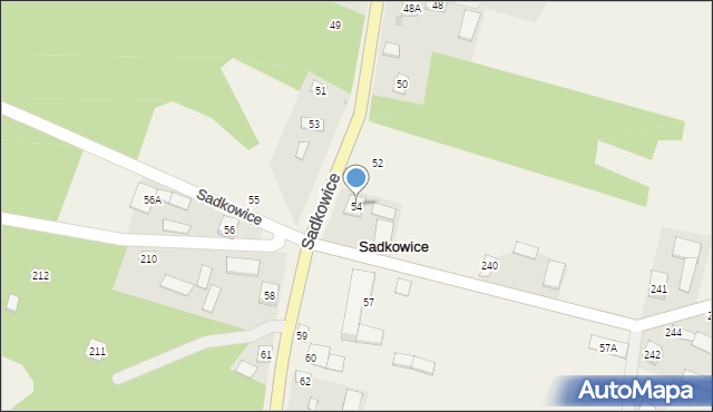 Sadkowice, Sadkowice, 54, mapa Sadkowice