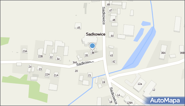 Sadkowice, Sadkowice, 36, mapa Sadkowice