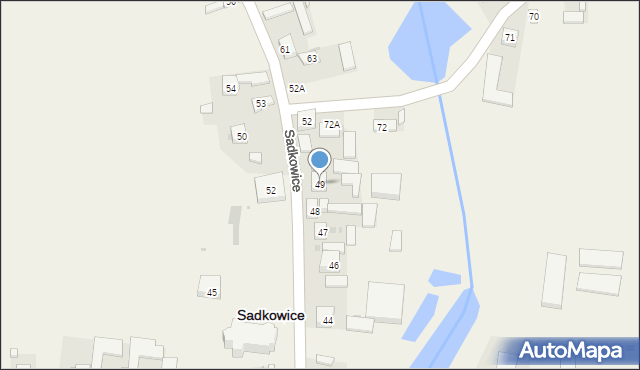 Sadkowice, Sadkowice, 49, mapa Sadkowice