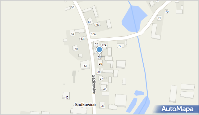 Sadkowice, Sadkowice, 51, mapa Sadkowice