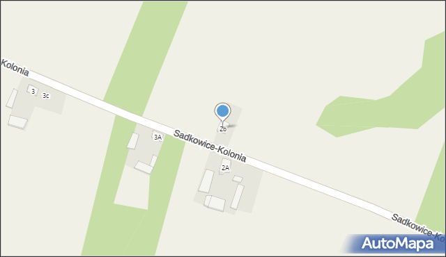 Sadkowice-Kolonia, Sadkowice-Kolonia, 2b, mapa Sadkowice-Kolonia