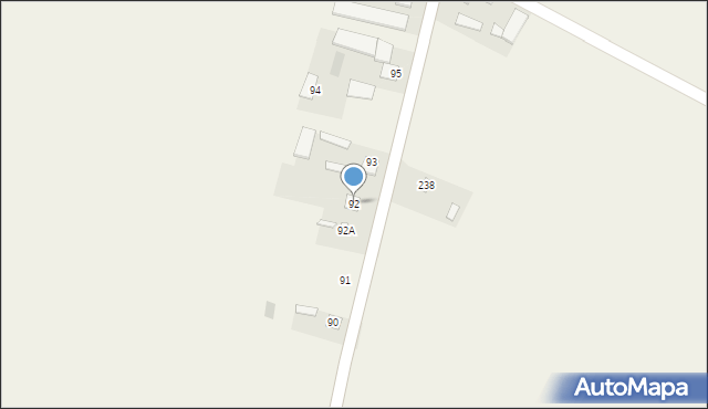Sadkowice-Kolonia, Sadkowice-Kolonia, 92, mapa Sadkowice-Kolonia