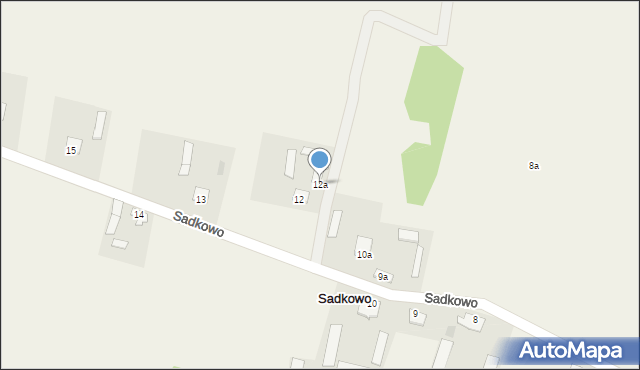 Sadkowo, Sadkowo, 12a, mapa Sadkowo