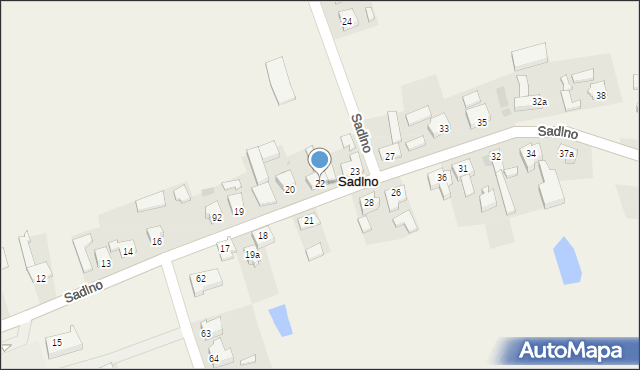 Sadlno, Sadlno, 22, mapa Sadlno