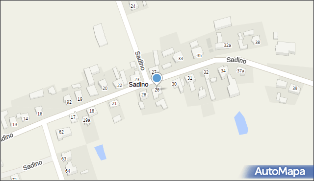 Sadlno, Sadlno, 26, mapa Sadlno