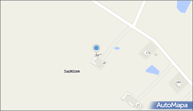 Sadłóg, Sadłóg, 18a, mapa Sadłóg