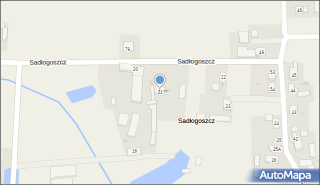 Sadłogoszcz, Sadłogoszcz, 21, mapa Sadłogoszcz